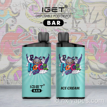 IGET BAR 3500 Puffs E-rokok sekaligus